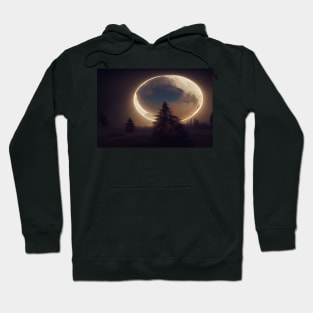 Unwind With The Moon And Relax Into Space Hoodie
